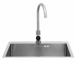 BULL Spülbecken In Der Größe L, 55 X 40 X 20 Cm, Inkl. Wasserhahn (für Warm/kalt)