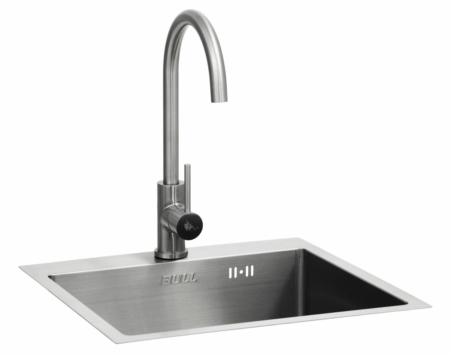 BULL Spülbecken Größe M (43x36x20cm) Inkl. Wasserhahn Für Warm/kalt 2 BULL Spülbecken Größe M (43x36x20cm) Inkl. Wasserhahn Für Warm/kalt – Bild 2
