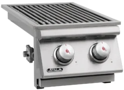 BULL Einbau Seitenbrenner Double / Edelstahl / Slide-In -Grill Verkaufs-Shop BULL Einschub Seitenbrenner Double Side links