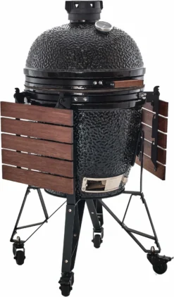 The Bastard Keramikgrill Classic Large - Complete - Schwarz Glänzend - Modell 2023 -Grill Verkaufs-Shop Bastard Grill Large Complete Tische abgeklapptBC201