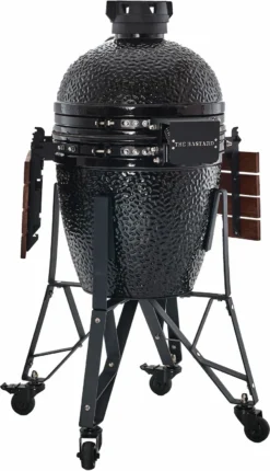 The Bastard Keramikgrill Classic Medium - Complete - Schwarz Glänzend - Modell 2023 -Grill Verkaufs-Shop Bastard Grill Medium Complete Rueckseite BC203