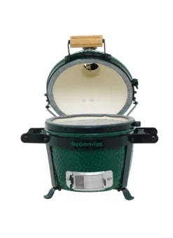 Big Green Egg Mini Keramikgrill Starter - Paket -Grill Verkaufs-Shop Big Green Egg Mini EGG Carrier Mini deckel geoeffnet 1