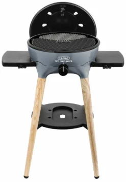CADAC Gasgrill Citi Chef 40 FS BBQ / Dome Steel Grey, 50 Mbar -Grill Verkaufs-Shop CADAC Citi Chef 40 FS Steel Grey Deckel offen 1
