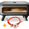 COZZE Pizzaofen Gas 42,5 Cm (17") Mit Thermometer - Inkl. Pizzastein