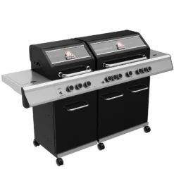 Grillfürst G750E 7-Brenner Doppelkammer - Gasgrill - Eintracht Frankfurt Edition - Edelstahlroste