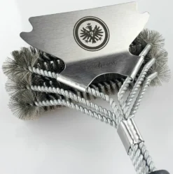 Grillfürst Grillbürste - Eintracht Frankfurt Edition - Edelstahl, Mit Breitem 3-fach Bürstenkopf Und Schaber