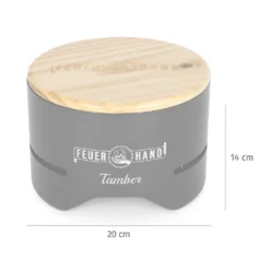 Feuerhand Tischgrill Tamber Schwarz -Grill Verkaufs-Shop Feuerhand Tamber Tischgrill schwarz Abmessungen