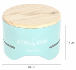 Feuerhand Tischgrill Tamber Lichtgrün -Grill Verkaufs-Shop Feuerhand Tischgrill Tamber Lichtgruen Abmessungen