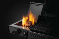 Napoleon Freestyle 425 Gasgrill, Graphit - Mit Sizzle Zone - Modell 2023 - X-DEAL Inkl. Drehspieß -Grill Verkaufs-Shop Freestyle F365 F425 Detail IR SideBurner Steak 2