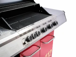 Grillfürst G510G 5-Brenner Gasgrill Mit Hochtemperaturbrenner Und Gusseisen Rosten - Feuerwehr Edition -Grill Verkaufs-Shop G510G FW Feuerwehrgrill Foto freigestellt 19