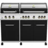Grillfürst G750E Borussia Dortmund Edition 7-Brenner Doppelkammer - Gasgrill Mit Hochtemperaturbrenner, Seitenkocher, Heckbrenner Und Edelstahl Rosten