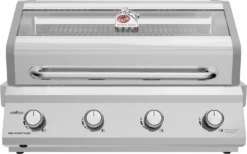 Grillfürst G401E 4-Brenner Einbaugrill - 1. FC Köln Edition - Edelstahlroste