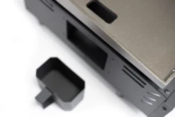 Grillfürst Plancha Grill - 2 Brenner Mit Insgesamt 7 KW Und Edelstahl Plancha - Inkl. 2 Stk. Plancha Spatel Und Grillzange -Grill Verkaufs-Shop Grillfuerst Gas Planchagrill schwarz Fettschale