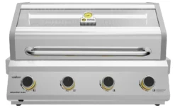 Grillfürst G401G Borussia Dortmund Edition 4-Brenner Edelstahl - Einbaugrill Mit Gusseisen Rosten