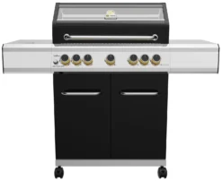 Grillfürst G520G 5-Brenner Gasgrill Borussia Dortmund Edition Mit Hochtemperaturbrenner, Heckbrenner Und Gusseisen Rosten