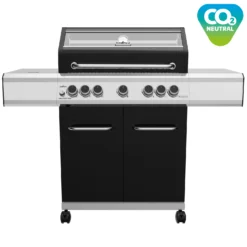 Grillfürst G520G 5-Brenner Gasgrill Mit Hochtemperaturbrenner, Heckbrenner Und Gusseisen Rosten -Grill Verkaufs-Shop Grillfuerst Gasgrill G520G CO2 neutral
