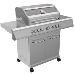 Grillfürst G521G 5-Brenner Edelstahl-Gasgrill - Eintracht Frankfurt Edition - Gusseisenroste