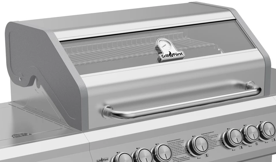 Grillfürst G521E 5-Brenner Edelstahl-Gasgrill Mit Hochtemperaturbrenner, Heckbrenner Und Edelstahl Rosten - X-DEAL Inkl. Zubehörpaket 3 Grillfürst G521E 5-Brenner Edelstahl-Gasgrill Mit Hochtemperaturbrenner, Heckbrenner Und Edelstahl Rosten - X-DEAL Inkl. Zubehörpaket – Bild 3