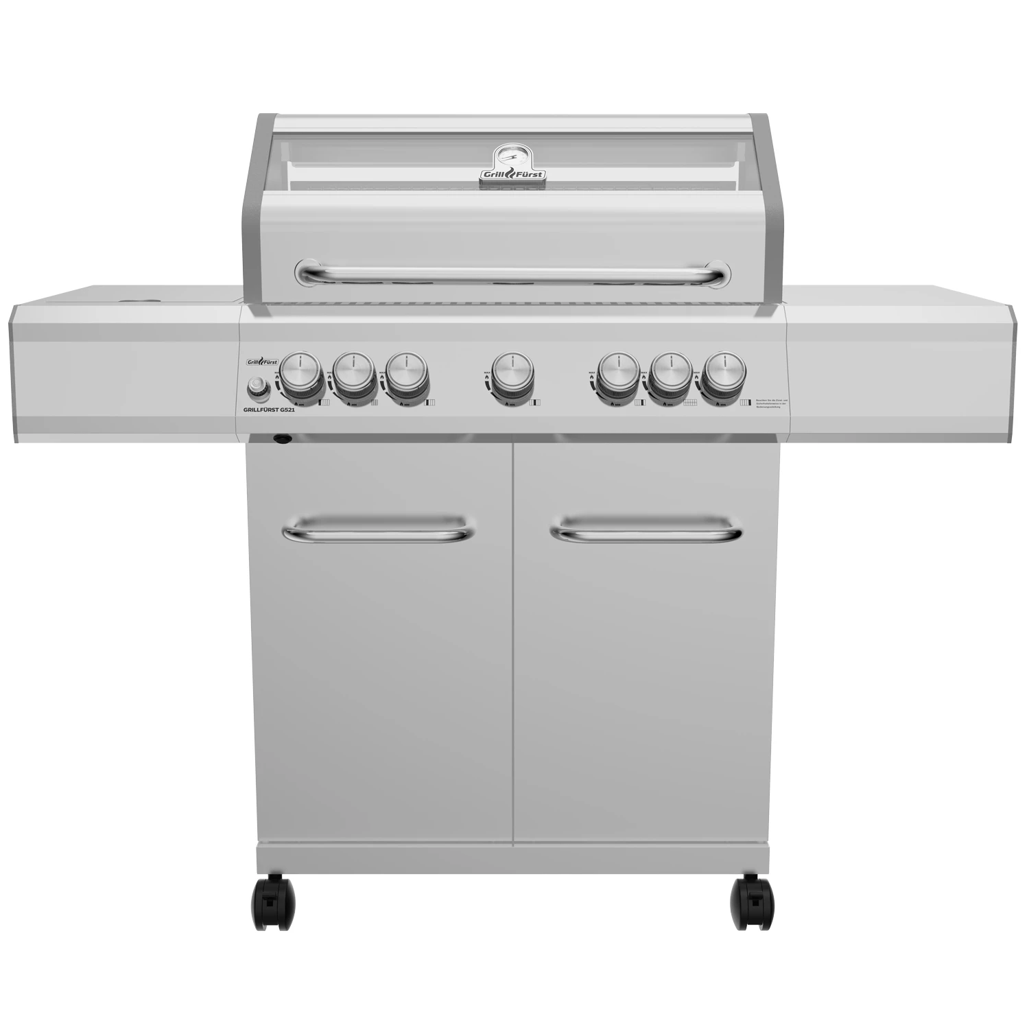 Grillfürst G521E 5-Brenner Edelstahl-Gasgrill Mit Hochtemperaturbrenner, Heckbrenner Und Edelstahl Rosten - X-DEAL Inkl. Zubehörpaket 1 Grillfürst G521E 5-Brenner Edelstahl-Gasgrill Mit Hochtemperaturbrenner, Heckbrenner Und Edelstahl Rosten - X-DEAL Inkl. Zubehörpaket
