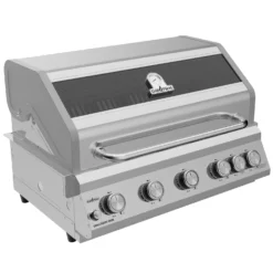 Grillfürst G591G 5-Brenner Einbaugrill Mit Heckbrenner Und Gusseisen Rosten