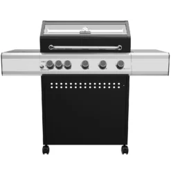 Grillfürst S530G 5-Brenner Gasgrill Mit Seitenkocher Und Gussrosten - Inkl. Gasgrill Einsteigerpaket -Grill Verkaufs-Shop Grillfuerst Gasgrill S530G ohne Zertifikat