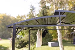 Grillfürst Premium Grillpavillon Aus Stahl Mit Wetterfestem Metalldach Und Ablageflächen -Grill Verkaufs-Shop Grillfuerst Grillpavillon Gasgrill Garten Stahl