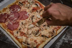 Grillfürst Pizzastein Eckig 40 X 30 Cm Mit Pizzablech -Grill Verkaufs-Shop Grillfuerst Pizza Blech eckig