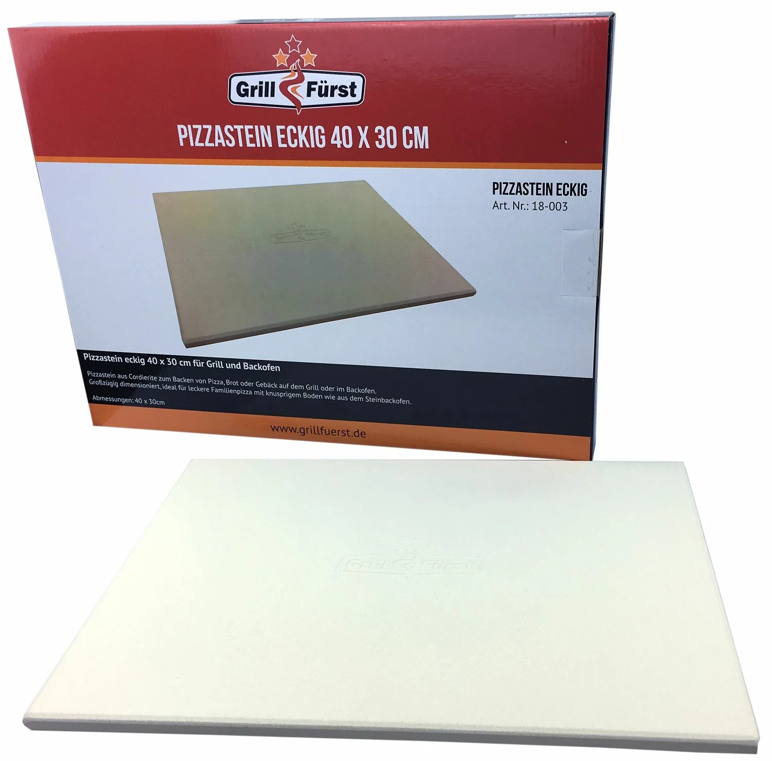 Grillfürst Pizzastein Rechteckig 40 X 30 Cm 1 Grillfürst Pizzastein Rechteckig 40 X 30 Cm
