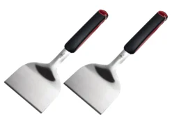 Grillfürst Plancha Grill - 2 Brenner Mit Insgesamt 7 KW Und Edelstahl Plancha - Inkl. 2 Stk. Plancha Spatel Und Grillzange