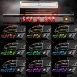 Grillfürst G521E Smart Grill - Mit Automatischer Temperatursteuerung, Hochtemperaturbrenner, Heckbrenner Und Edelstahl Rosten -Grill Verkaufs-Shop Grillfuerst Smart Grill Drehreglerbeleuchtung RGB