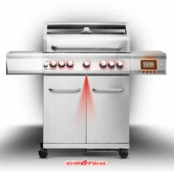 Grillfürst G521E Smart Grill - Mit Automatischer Temperatursteuerung, Hochtemperaturbrenner, Heckbrenner Und Edelstahl Rosten -Grill Verkaufs-Shop Grillfuerst Smart Grill G521 mit Bodenprojektion