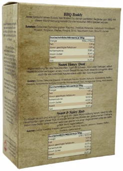 Probierset #2 BBQ Buddy / Sweet Honey Dust / Sweet & Spicy Rub 3x 100g Beutel By Klaus Grillt