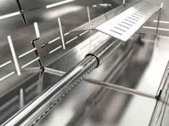 Knister Edelstahl-Gasgrill - Ausziehbarer Kompaktgrill -Grill Verkaufs-Shop Knister Edelstahl Gasgrill Kompaktgrill Brenner Detail