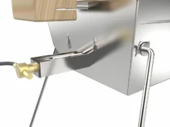 Knister Edelstahl-Gasgrill - Ausziehbarer Kompaktgrill -Grill Verkaufs-Shop Knister Edelstahl Gasgrill Kompaktgrill Gasanschluss Detail