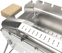Knister Edelstahl-Gasgrill - Ausziehbarer Kompaktgrill -Grill Verkaufs-Shop Knister Edelstahl Gasgrill Kompaktgrill Montage Abstrahlblech 8 1630930084