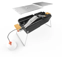 Knister Gasgrill - Ausziehbarer Kompaktgrill -Grill Verkaufs-Shop Knister Gasgril Aufbau Bauteile
