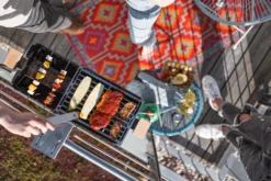 Knister Gasgrill - Ausziehbarer Kompaktgrill -Grill Verkaufs-Shop Knister Gasgrill Spiesse Grillrost