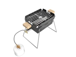 Knister Gasgrill - Ausziehbarer Kompaktgrill -Grill Verkaufs-Shop Knister Gasgrill zusammengeschoben