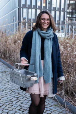 Knister Grill Premium - Ausziehbarer Holzkohle Kompaktgrill -Grill Verkaufs-Shop Knister Grill Premium Edelstahl Transport