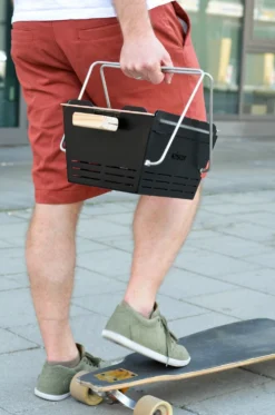 Knister Grill Original - Ausziehbarer Holzkohle Kompaktgrill -Grill Verkaufs-Shop Knister Grill leichter Transport unterwegs