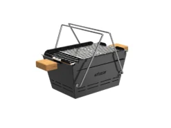 Knister Grill Original - Ausziehbarer Holzkohle Kompaktgrill -Grill Verkaufs-Shop Knister Kohlegrill praktisch tragbar