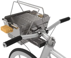 Knister Grill Premium - Ausziehbarer Holzkohle Kompaktgrill -Grill Verkaufs-Shop Knister Premium Fahrrad