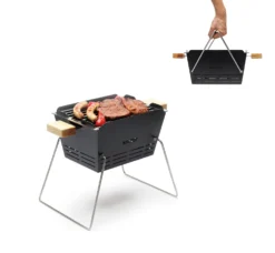 Knister Grill Small - Holzkohle Kompaktgrill -Grill Verkaufs-Shop Knister Small Transport Henkel umklappbar