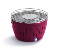 LotusGrill Classic - Holzkohle Tischgrill - Pflaumenlila Inkl. Tasche