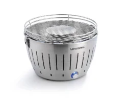 LotusGrill Classic - Holzkohle Tischgrill - Metallicsilber Inkl. Tasche