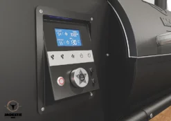 Moesta Pelletgrill Sheriff Inklusive Bambus Ablagebrett - Modell 2023 -Grill Verkaufs-Shop Moesta BBQPelletgrill Bedienung digital