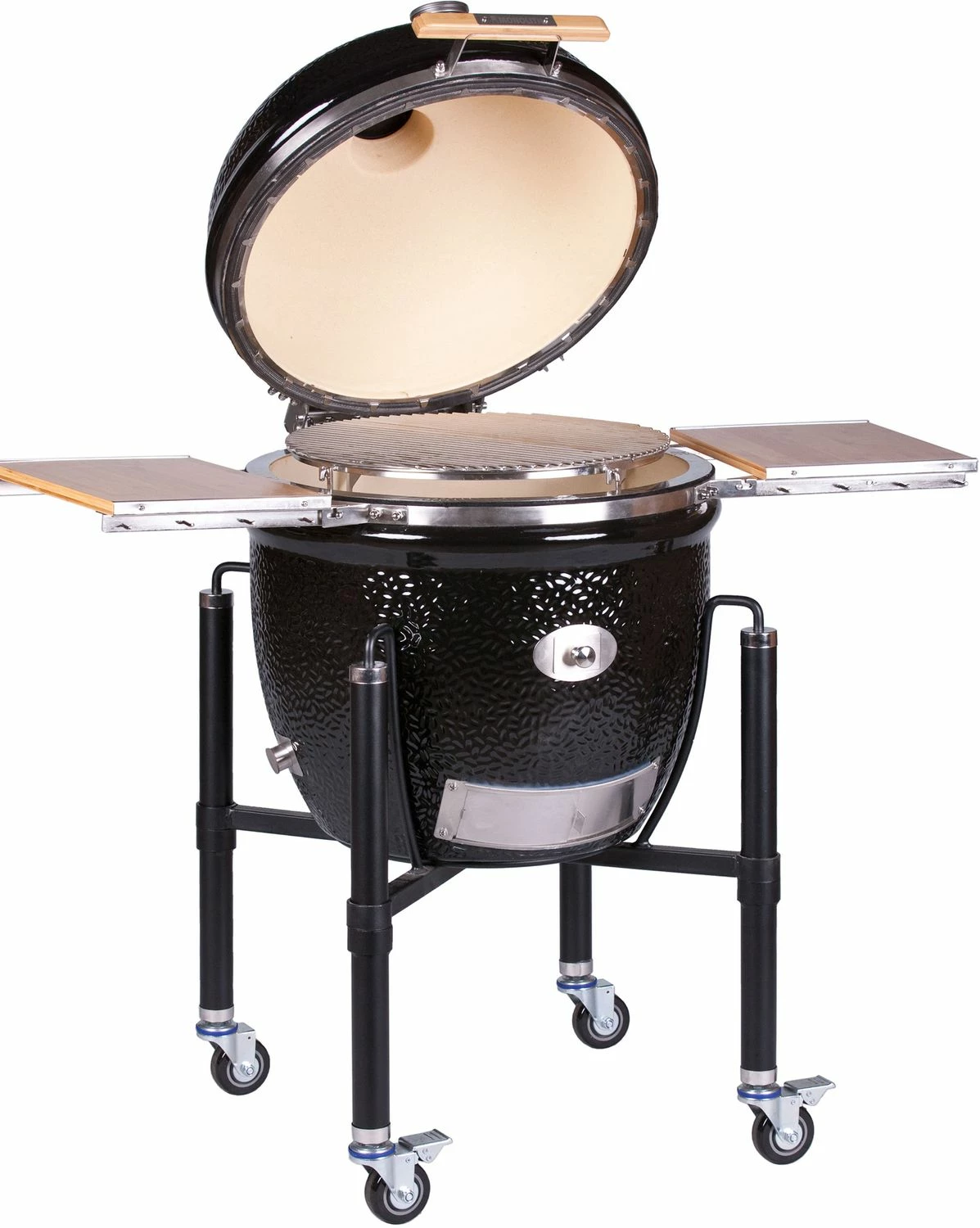 Monolith Grill LeCHEF PRO-Serie 2.0 Schwarz - MIT Gestell Und Seitentischen 3 Monolith Grill LeCHEF PRO-Serie 2.0 Schwarz - MIT Gestell Und Seitentischen – Bild 3