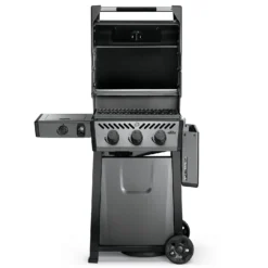 Napoleon Freestyle 365 Gasgrill, Graphit - Mit Seitenbrenner - Modell 2023 - X-DEAL Inkl. Drehspiess -Grill Verkaufs-Shop Napoleon Freestyle 365 SB front Seite abgeklappt 1