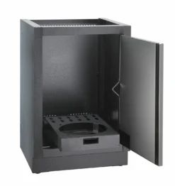 Napoleon Outdoor Küche Oasis 100 Mit LEX 485 Edelstahl Einbaugrill Ohne Vordefinierte Arbeitsplatte -Grill Verkaufs-Shop Napoleon Gasflaschen Unterschrank Tuer offen 4