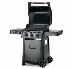 Napoleon Freestyle 365 Gasgrill, Graphit - Mit Sizzle Zone - Modell 2023 - X-DEAL Inkl. Drehspiess -Grill Verkaufs-Shop Napoleon Gasgrill Freestyle 365 Side Deckel offen